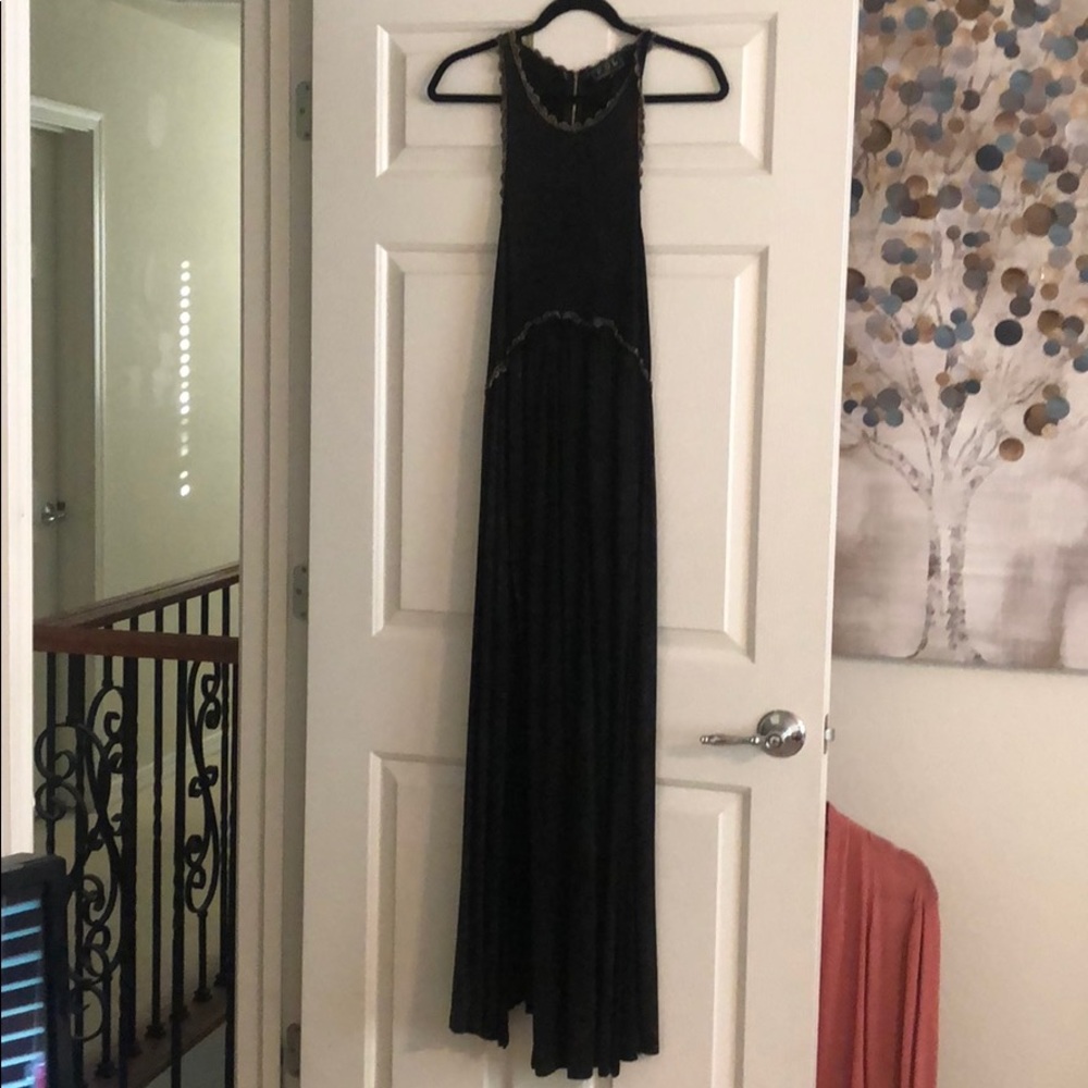 Black/Gray washed look POL Maxi Dress